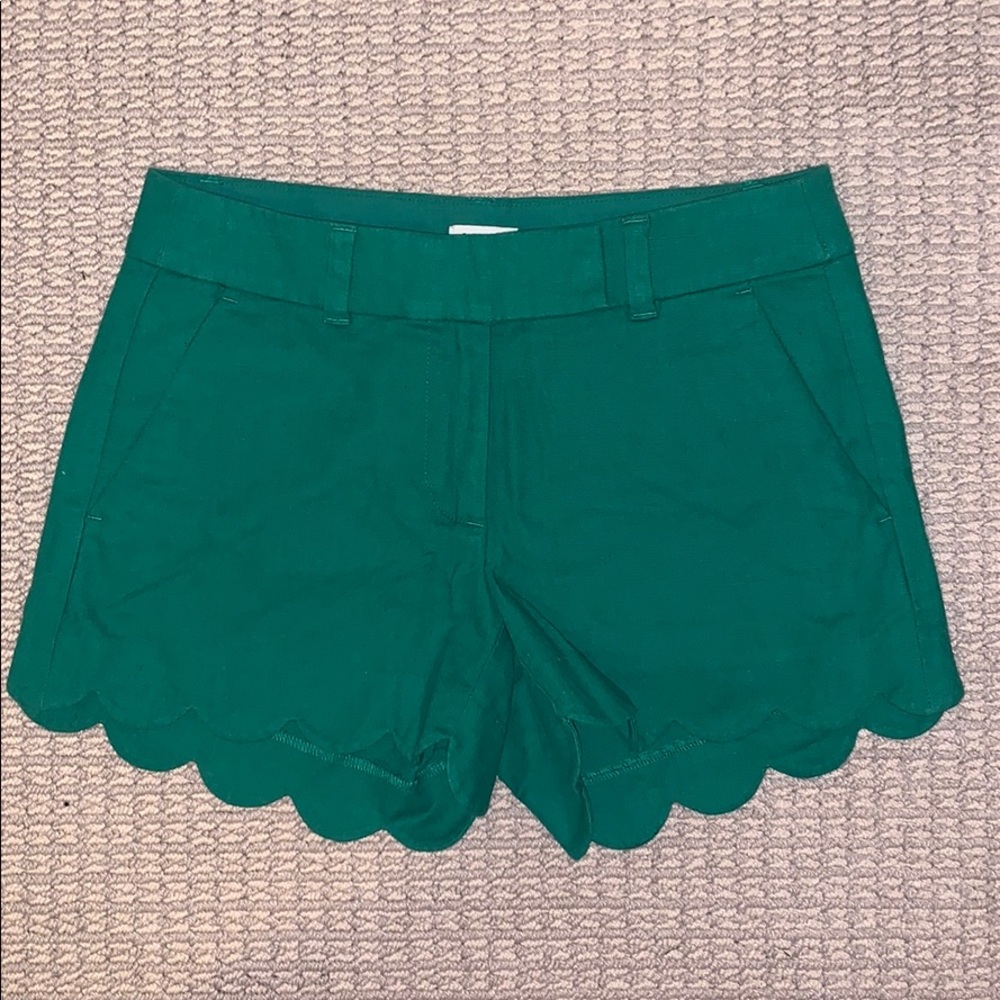 Green J Crew shorts